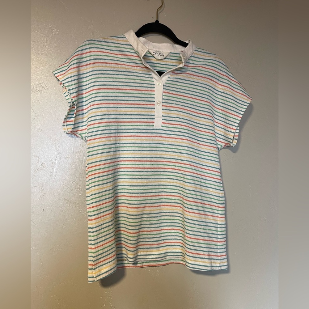 Vintage Retro Striped Devon Tee